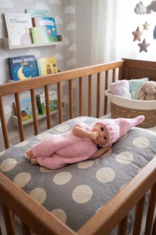 Bebé silicona completa 20 cm