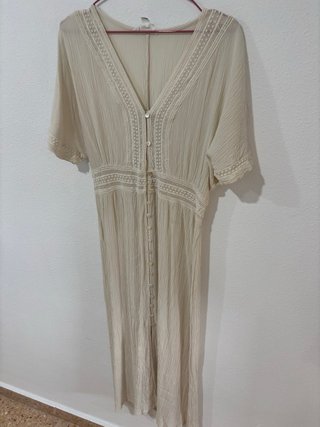 Vestido Boho Beige Talla S