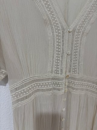 Vestido Boho Beige Talla S