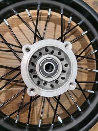 Llanta trasera 1.85 x 12” Negra pit bike SDG