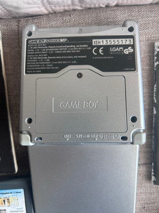 Nintendo Game Boy Advance SP Argento