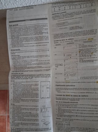 Calculadora Casio DC-160 con agenda telefónica