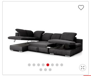 Sofá cama XXL con 2 arcones