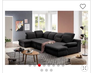 Sofá cama XXL con 2 arcones