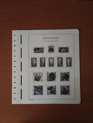 Sellos RDA 1972 MNH y hojas preimpresas Leuchtturm