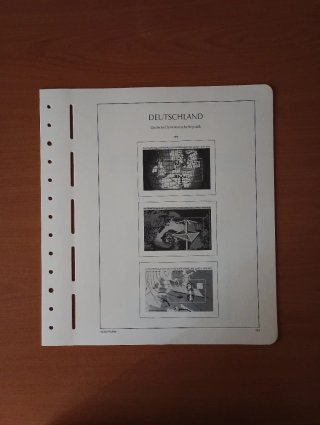 Sellos RDA 1972 MNH y hojas preimpresas Leuchtturm