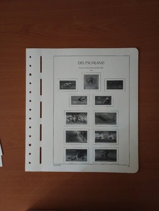 Sellos RDA 1972 MNH y hojas preimpresas Leuchtturm
