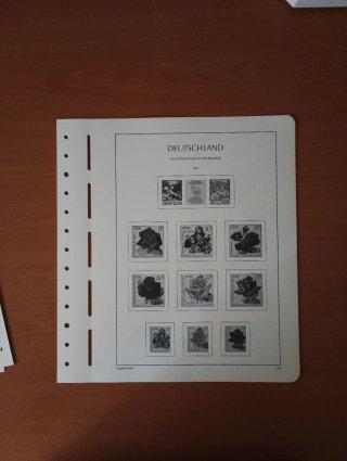Sellos RDA 1972 MNH y hojas preimpresas Leuchtturm