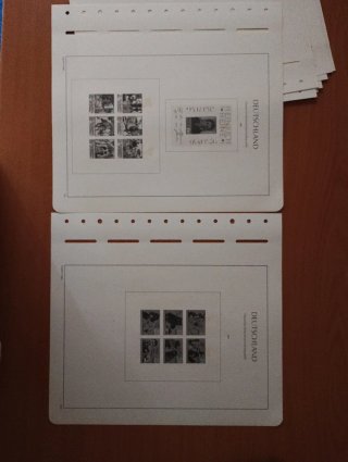 Sellos RDA 1972 MNH y hojas preimpresas Leuchtturm
