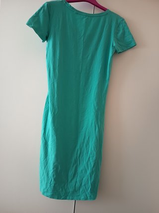 Vestido largo turquesa