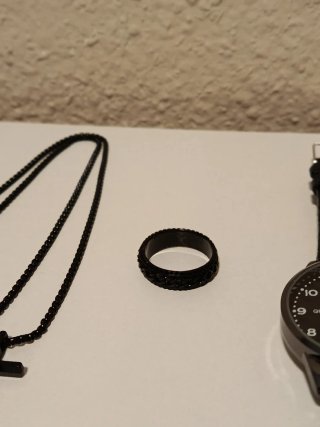 Conjunto: Reloj, Pulsera, Collar y Anillo