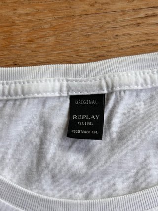 Camiseta Replay Hombre Blanca