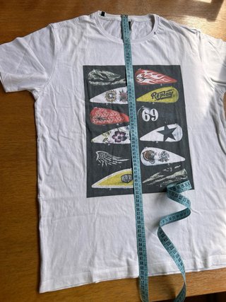 Camiseta Replay Hombre Blanca