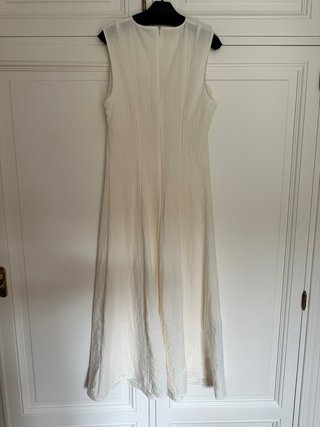 Vestido Mango Blanco Viscosa Talla S