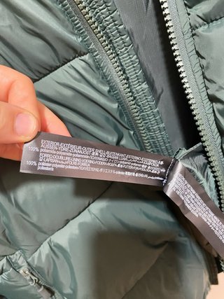Chaqueta acolchada Zara hombre verde XL