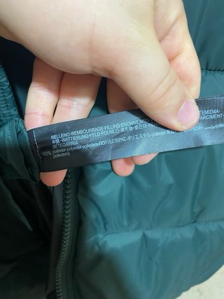 Chaqueta acolchada Zara hombre verde XL