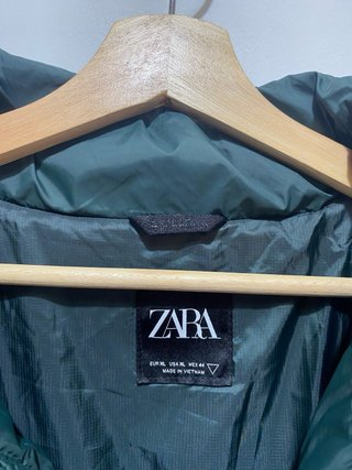 Chaqueta acolchada Zara hombre verde XL