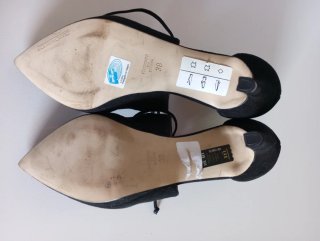 Zapatos Gloria Ortiz ante negro T.38