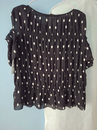 Blusa Zara Lunares Talla M Nueva