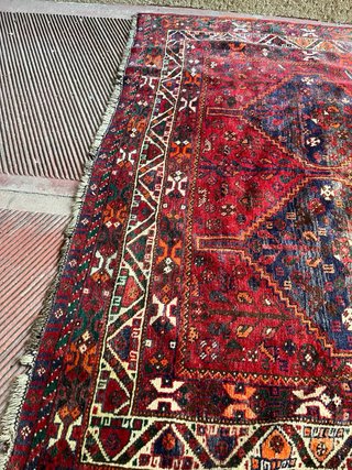 Tappeto Persiano 200x300Rosso Blu vede certificato
