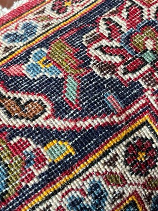 Tappeto Persiano 200x300Rosso Blu vede certificato