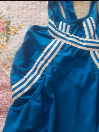 Vestido Adidas Azul Retro Original