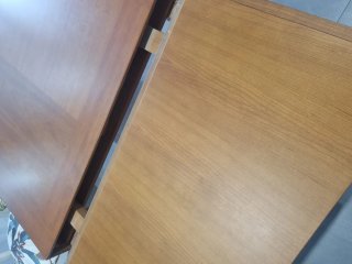 Mesa comedor madera cerezo 90x135 extensible 225