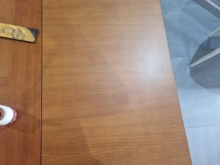 Mesa comedor madera cerezo 90x135 extensible 225