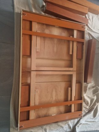Mesa comedor madera cerezo 90x135 extensible 225