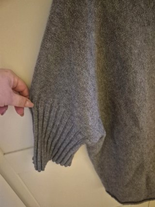 Jersey cuello alto gris talla única