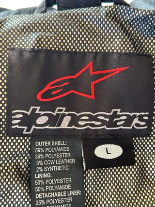 Chaqueta Moto Alpinestars Talla L con Forro
