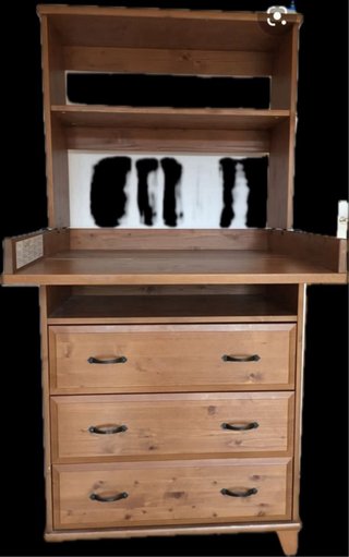 2 Cunas convertibles IKEA (1.4m)+ mueble cambiador