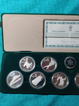 Canada set 10x20 dollari Calgary 1988 Argento 341g