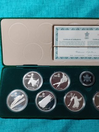 Canada set 10x20 dollari Calgary 1988 Argento 341g