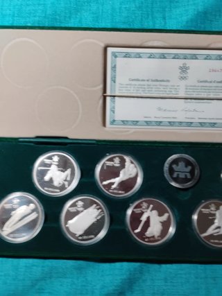 Canada set 10x20 dollari Calgary 1988 Argento 341g