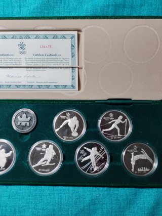 Canada set 10x20 dollari Calgary 1988 Argento 341g