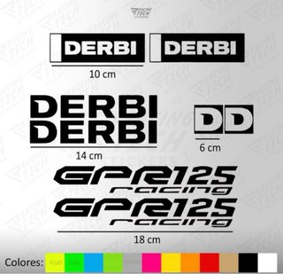 Pegatinas Derbi GP125 Racing DD
