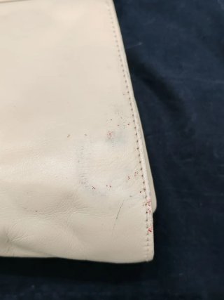 Pochette vintage anni 80 beige oro