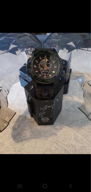 Reloj Philipp Plein The Skull Negro y Dorado