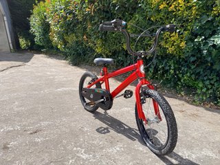 Bicicleta infantil roja 16 pulgadas