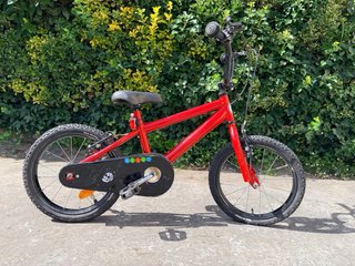 Bicicleta infantil roja 16 pulgadas