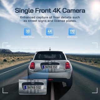 Cámara Coche 4K Frontal y Trasera con WiFi