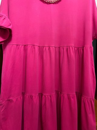 Vestito fucsia a balze  My Style taglia unica