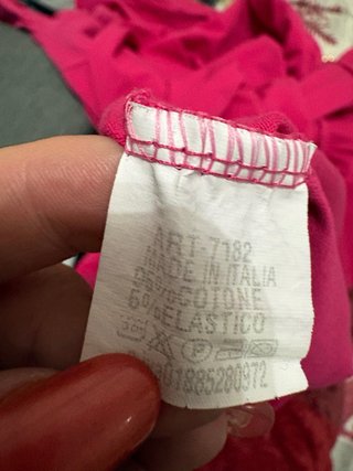 Vestito fucsia a balze  My Style taglia unica