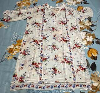 Vestido floral, Punto Roma, talla única