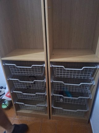 Organizador de armario con cestas