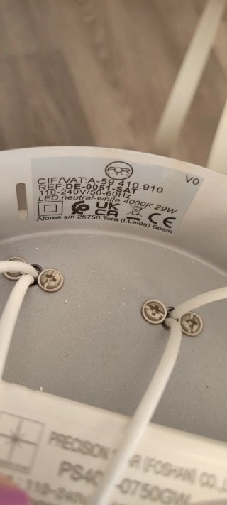 Lámpara LED diseño ondulado plata