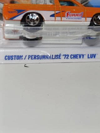 CHEVY LUV CUSTOM PERSONALIZE DEL 72 1/64 HOTWHEELS