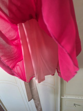 Vestido fiesta corto rosa