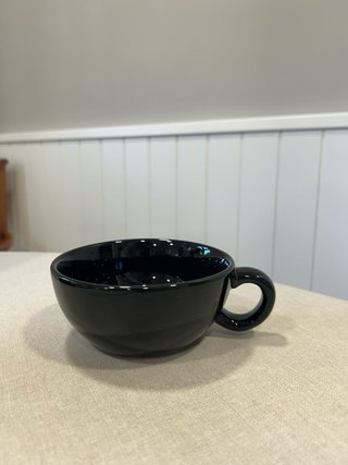 Tetera con filtro y taza negra 300ml